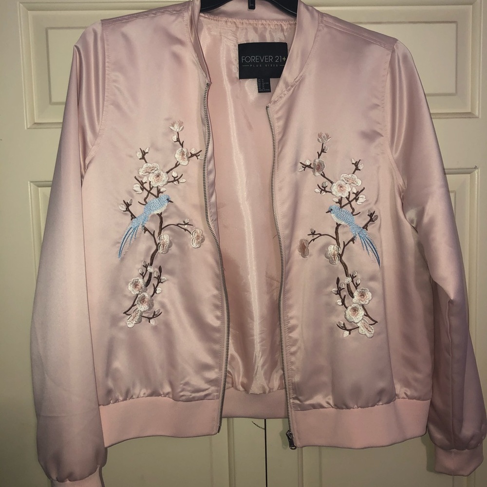 Plus size Forever 21 bomber jacket